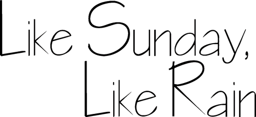 Как воскресенье, так дождь